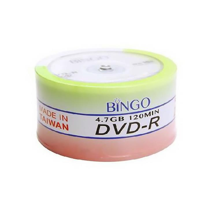 دی وی دی خام بینگو بسته 50 عددی Bingo DVD-R Pack of 50